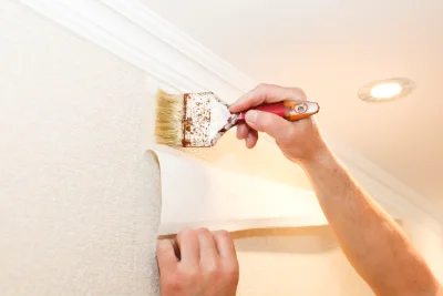 Pose de papier peint à Nantouillet — revêtements muraux et toiles de verre